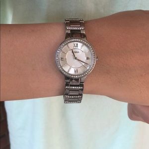 Silver Fossil watch